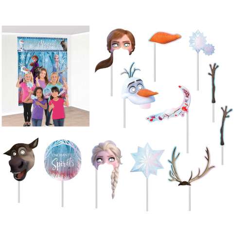 Frozen 2 Giant Scene Setter With Photo Props - Click Image to Close